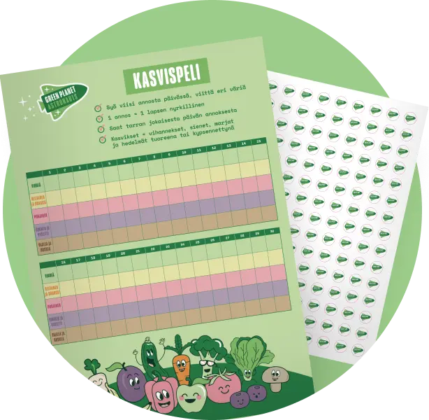 Tulosta hauska Kasvispeli!