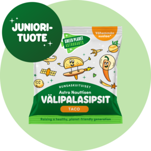 Juniorituote Astro Nauttisen välipalasipsit maku Taco runsaskuituinen välipala lapsille