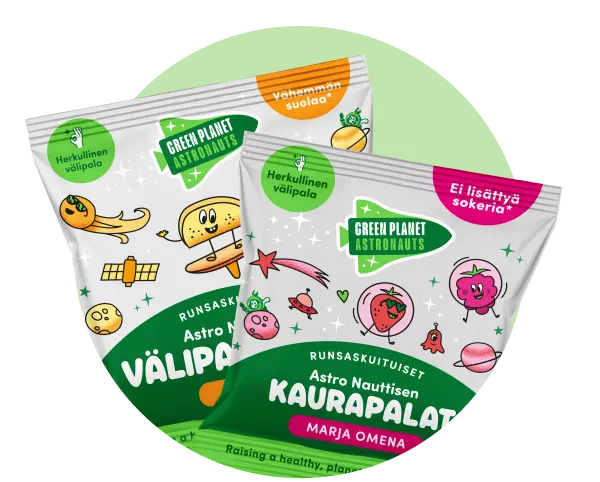 Terveelliset junior kauravälipalat  leikki- ja kouluikäisille lapsille
