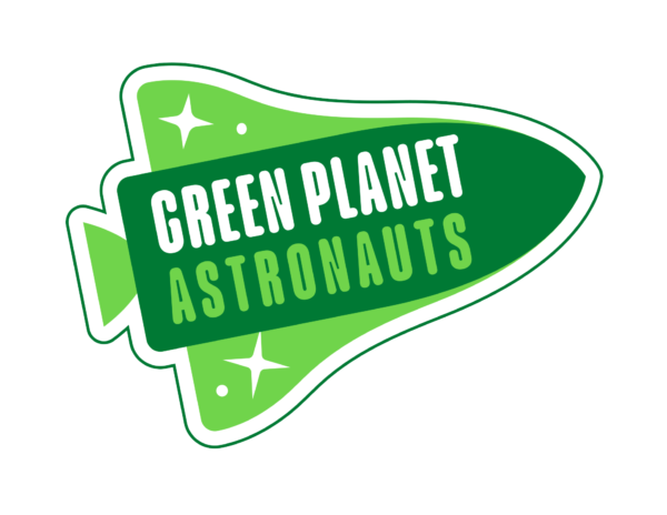 Green Planet Astronauts outline logo
